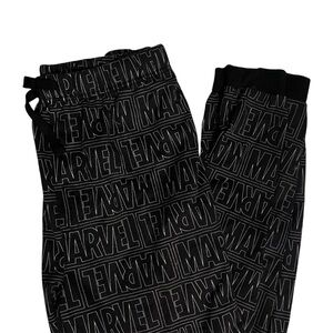 Marvel Black Jogger Lounge Pants Size Medium